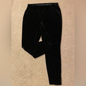 Chico’s Black Velvet Look Leggings